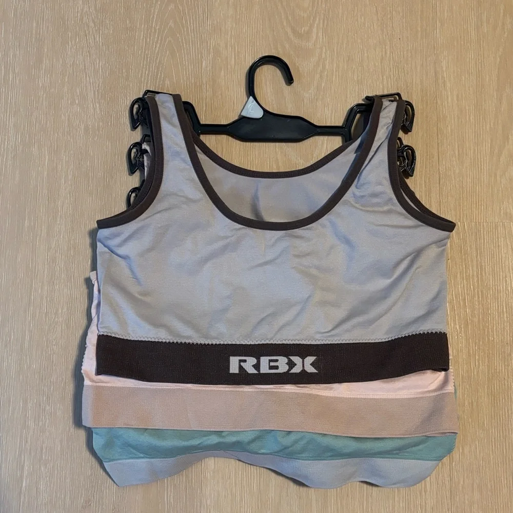 NWT RBX 3 Women's Scoop Neck Sports Bras size Large - Picture 4 of 4